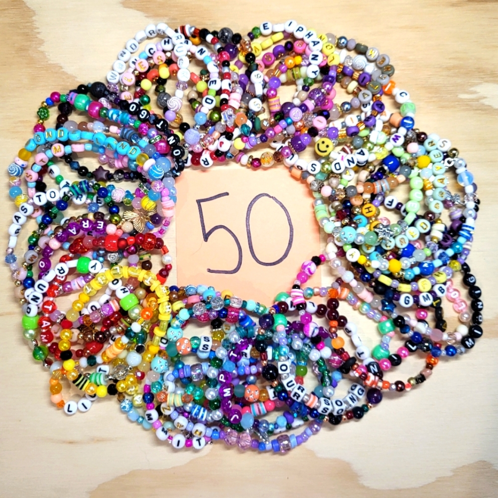 The "One of Each" Bundle- Taylor Swift Friendship Bracelets (50 total)